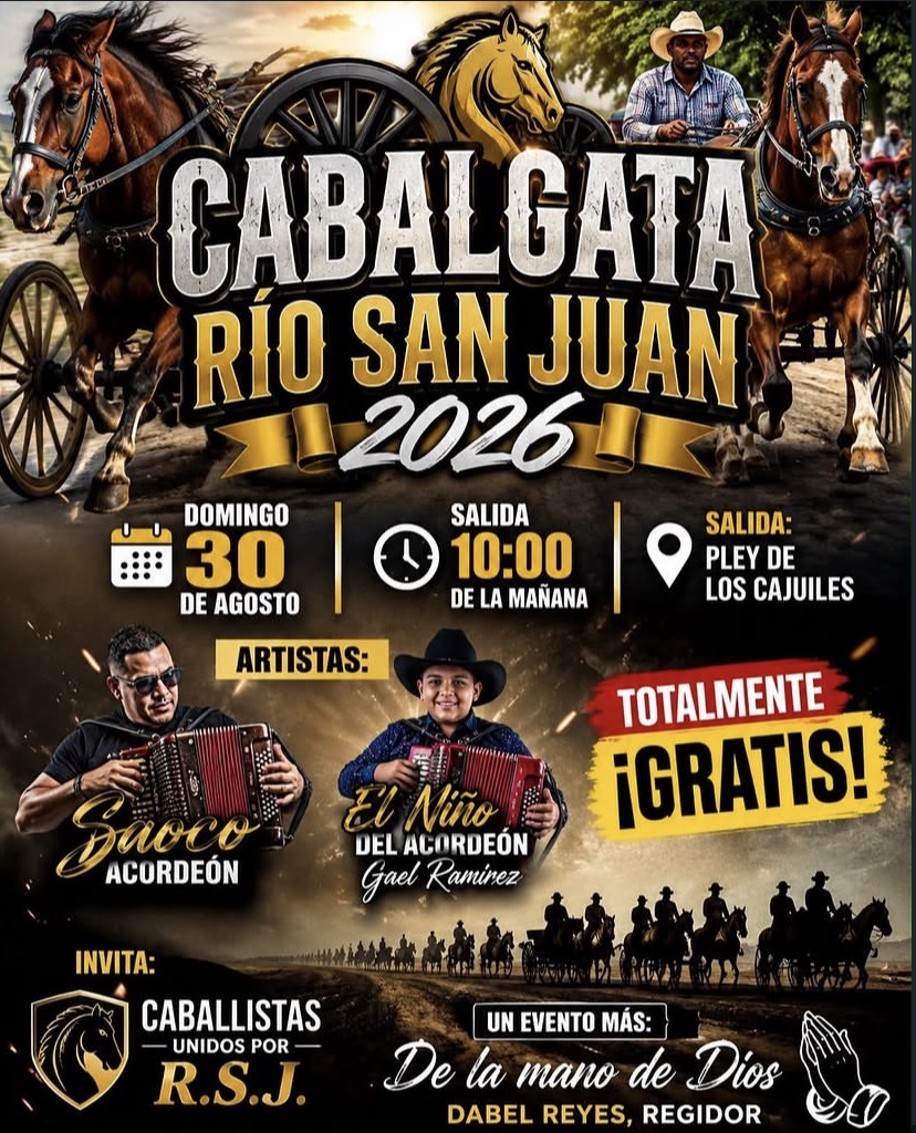 Cabalgata rio San Juan 2026 🔥