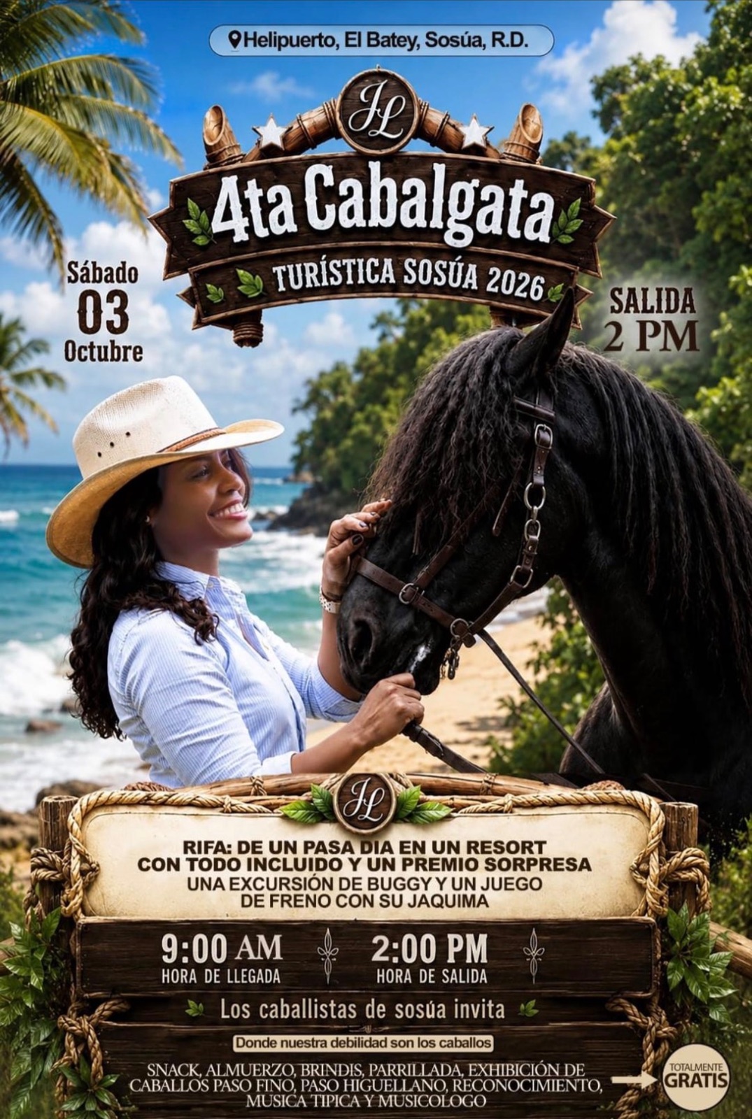 4ta Cabalgata Turística Sosúa 2026