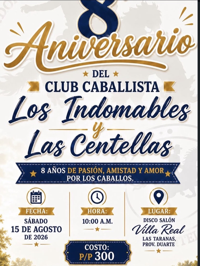 Aniversario DEL + CLUB CABALLISTA Los Indomables - y - Las Centellas